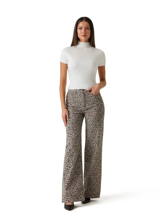 GUESS (W5YA1AWHFP2-P7XQ)-DENIM-FELINE-PRINT