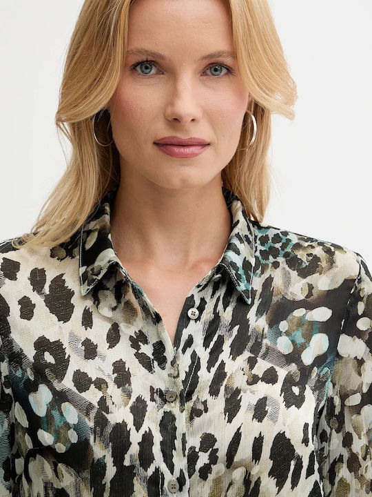 GUESS (W5YH0XWDW82-PJ1R)-AQUARELLE-LEOPARD-PR - Image 2