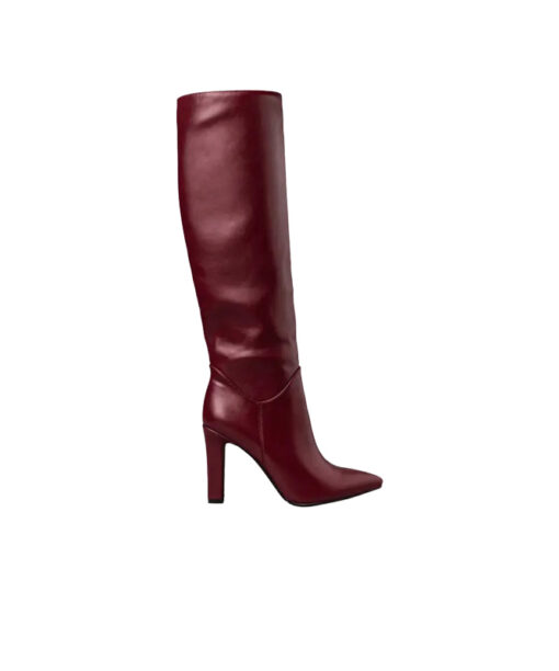 Alternative view of ENVIE SHOES-POINTED TOE BOOTS (E45-22398-39)-BURGUNDI