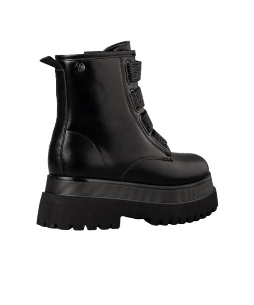 Alternative view of ENVIE SHOES-CHUNKY COMBAT BOOTS (E58-22295-34)-BLACK