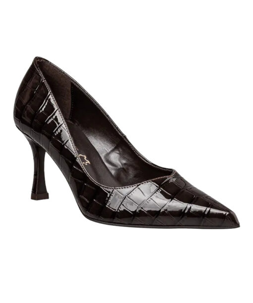 ENVIE SHOES-CROC-EFFECT PUMPS (E02-22084-28)-BLACK
