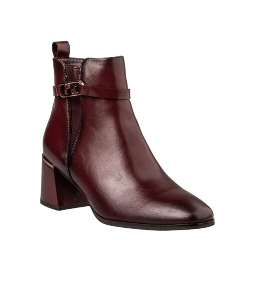MISS NV-ANKLE BOOTS (V63-22193-39)-BURGUNDI