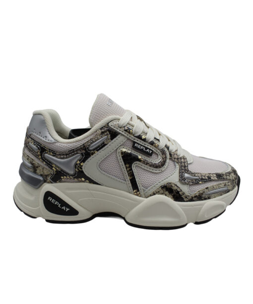 Alternative view of REPLAY-DESTINY W SNAKE (RS9N0015T-02608)-WHITE-SNAKE