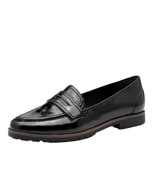 Tamaris (1-24239-42-018)-BLACK-PATENT