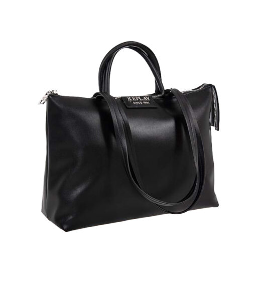 REPLAY ACC. LEATHER (FW3776-000-A0500D-098)-BLACK