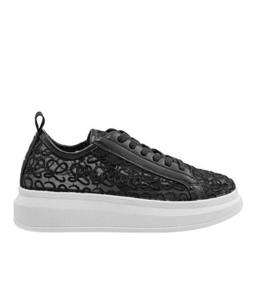 Alternative view of RENATO GARINI (W119R18025W3)-BLACK LACE WHITE LOGO