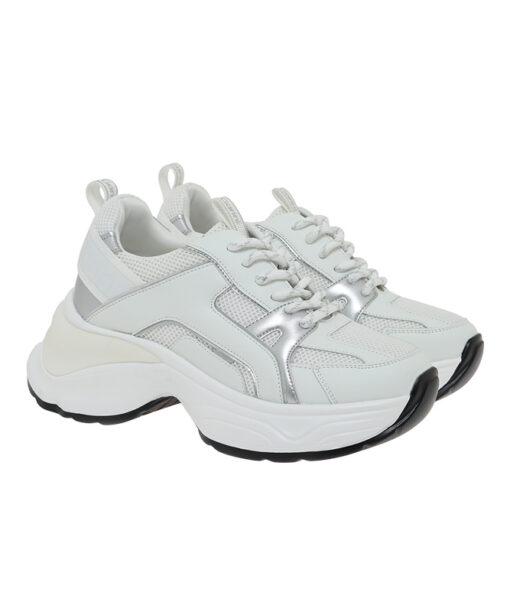 RENATO GARINI (W119R24535A7)-WHITE MESH-SILVER-WHITE