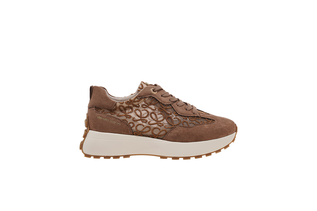 RENATO GARINI (W119R41835W9)-BROWN SUEDE LACE - Image 2