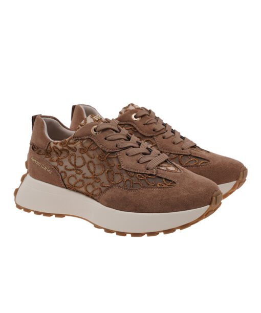RENATO GARINI (W119R41835W9)-BROWN SUEDE LACE