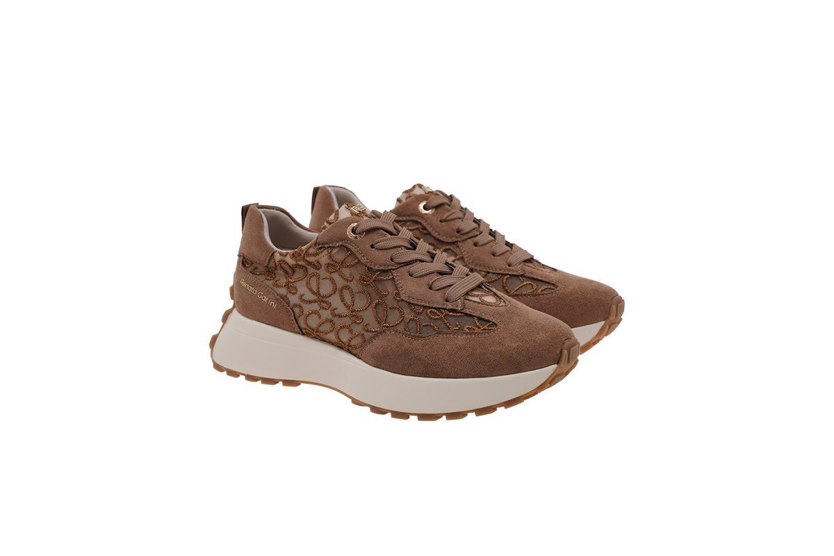 RENATO GARINI (W119R41835W9)-BROWN SUEDE LACE