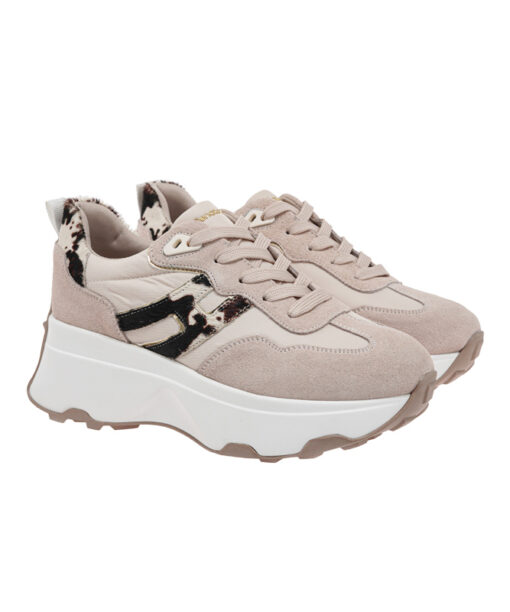 RENATO GARINI (W119R54333W0)-LT BEIGE SUEDE-COW PONY