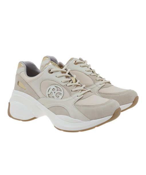 RENATO GARINI (W119R65131W6)-LT BEIGE OF WHITE SUEDE