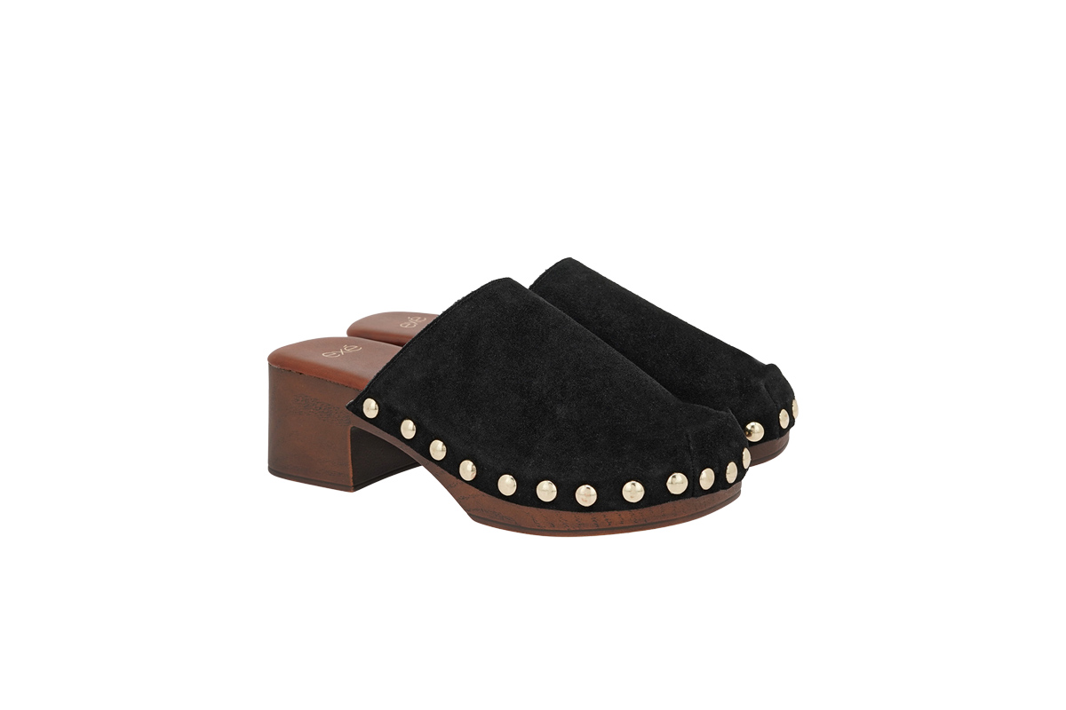 EXE (W485L7013004)-BLACK SUEDE