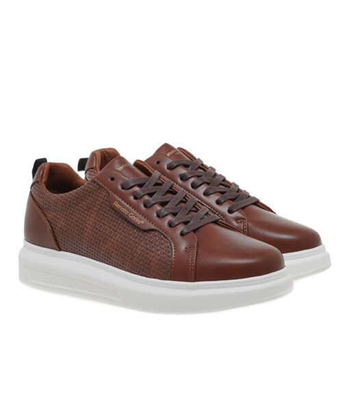 RENATO GARINI-MARCELLO-9-928 (W570092832J2)-DK TAN-TAN KNIT-WHITE OUTSOLE