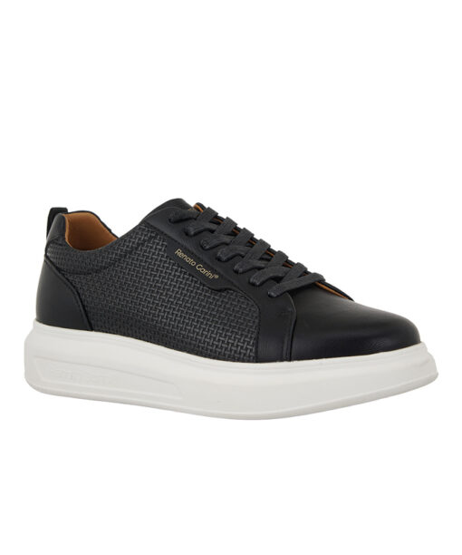 RENATO GARINI-MARCELLO-9-028 (W57009283574)-BLACK KNIT-WHITE OUTSOLE