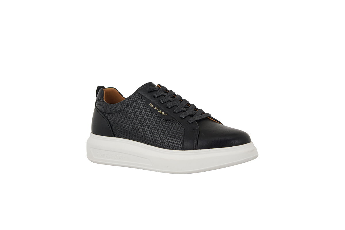 RENATO GARINI-MARCELLO-9-028 (W57009283574)-BLACK KNIT-WHITE OUTSOLE