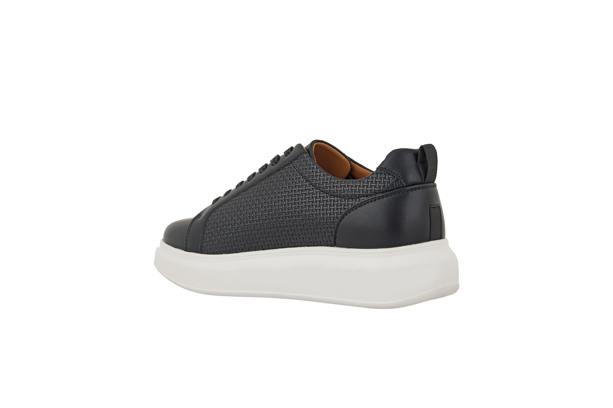 RENATO GARINI-MARCELLO-9-028 (W57009283574)-BLACK KNIT-WHITE OUTSOLE - Image 3