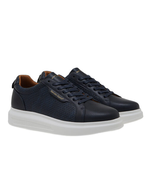 RENATO GARINI-MARCELLO-9-028 (W57009283587)-NAVY KNIT-WHITE OUTSOLE