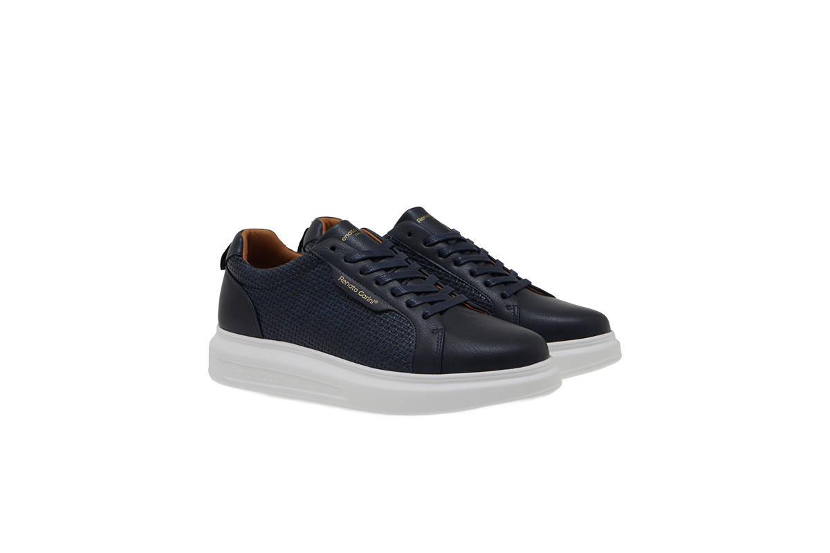 RENATO GARINI-MARCELLO-9-028 (W57009283587)-NAVY KNIT-WHITE OUTSOLE
