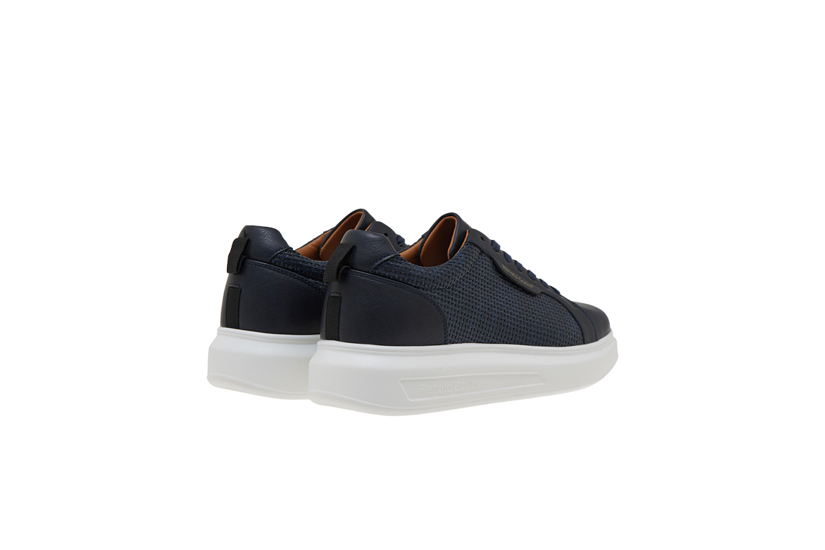 RENATO GARINI-MARCELLO-9-028 (W57009283587)-NAVY KNIT-WHITE OUTSOLE - Image 3