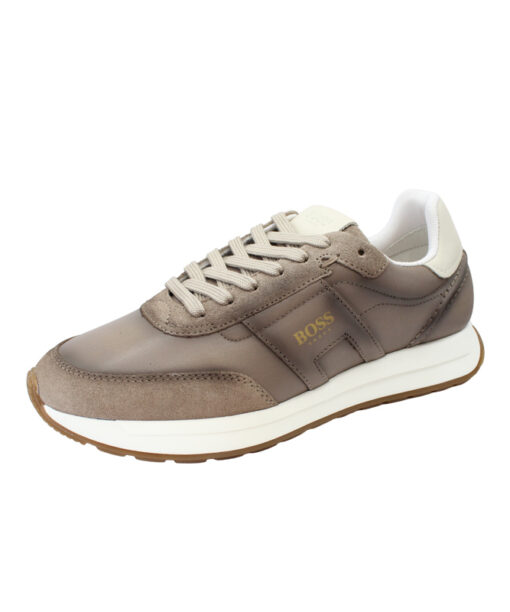 BOSS SHOES (D321-A)-TAUPE-WHI-VESUVIO