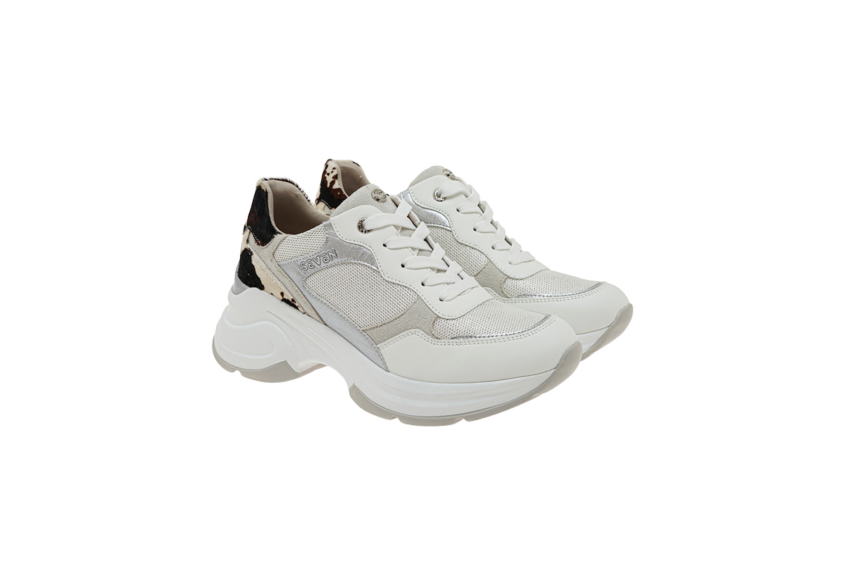 SEVEN (W119R71239V6)-WHITE-SILVER-COW-PONY